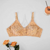 Random Design Lawn Bra for Women - Random Colors with Folaral Pattern