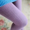 Nylon Knit Footed Stretch Tights for Girls