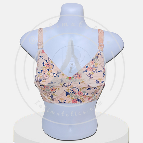 Random Design Lawn Bra for Women - Random Colors with Folaral Pattern