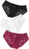 Pack of 3 - Regular Style Lace Panties - Multicolored